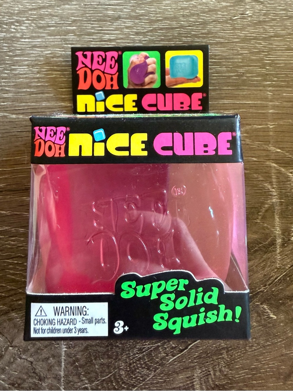 Needoh Nice Cube Super Solid Squish - pink